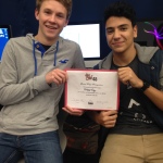 Senior Evan Pisani and junior Carl Stewart win a film contest 