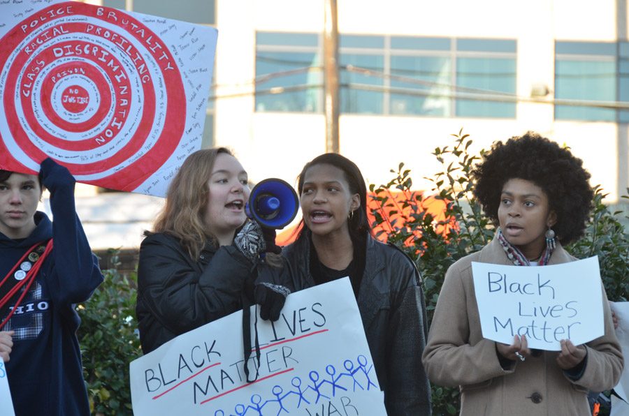 Students and Staff Protest Against Police Brutality