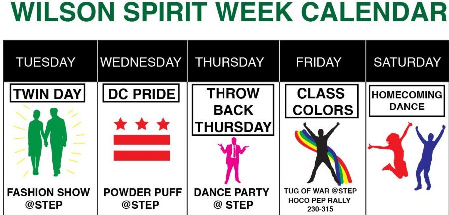 Sprit week calendar