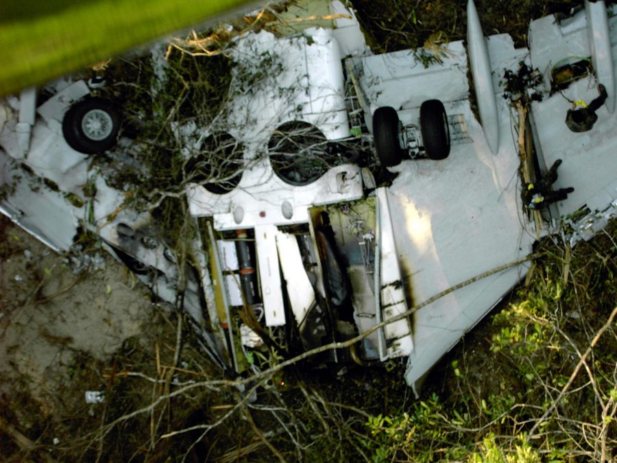 Accidente aéreo despierta al público