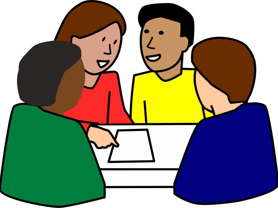 diverse-group-of-students-working-on-project-vector-clipart