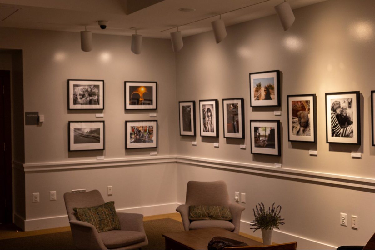 Another wall containing students’ photography.
