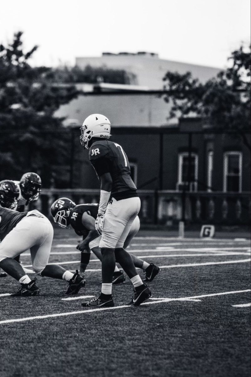 TIGERS ON DEFENSE: Pictured: #7 Messiah Peddie and #50 Casey Wood.  
