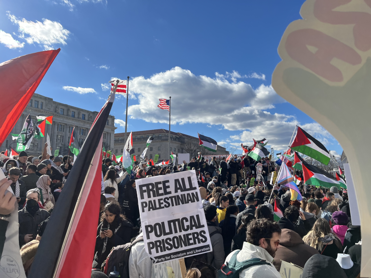 DC High School students attended the March on Washington for Gaza on Saturday.