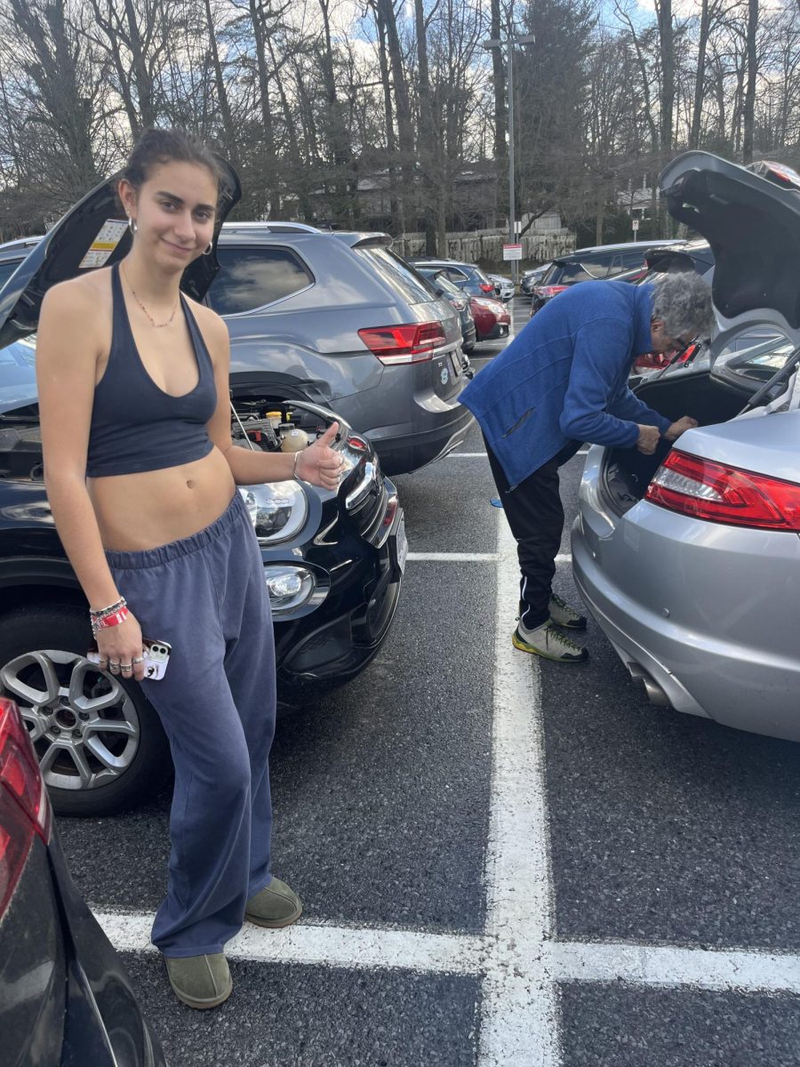 REVIEWERS STRANDED - Renowned Rival Reviewers Becca and Francesca were trapped at Walt Whitman when their car broke down. Fortunately, they were saved.