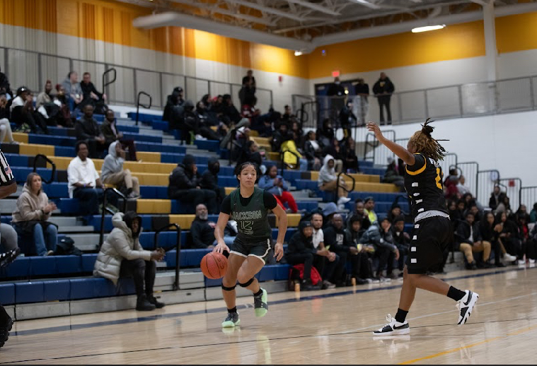 FLOOR GENERAL: Freshman guard Afia Hunt on-court against Ballou High School during a Dec. 9 Tigers victory. 